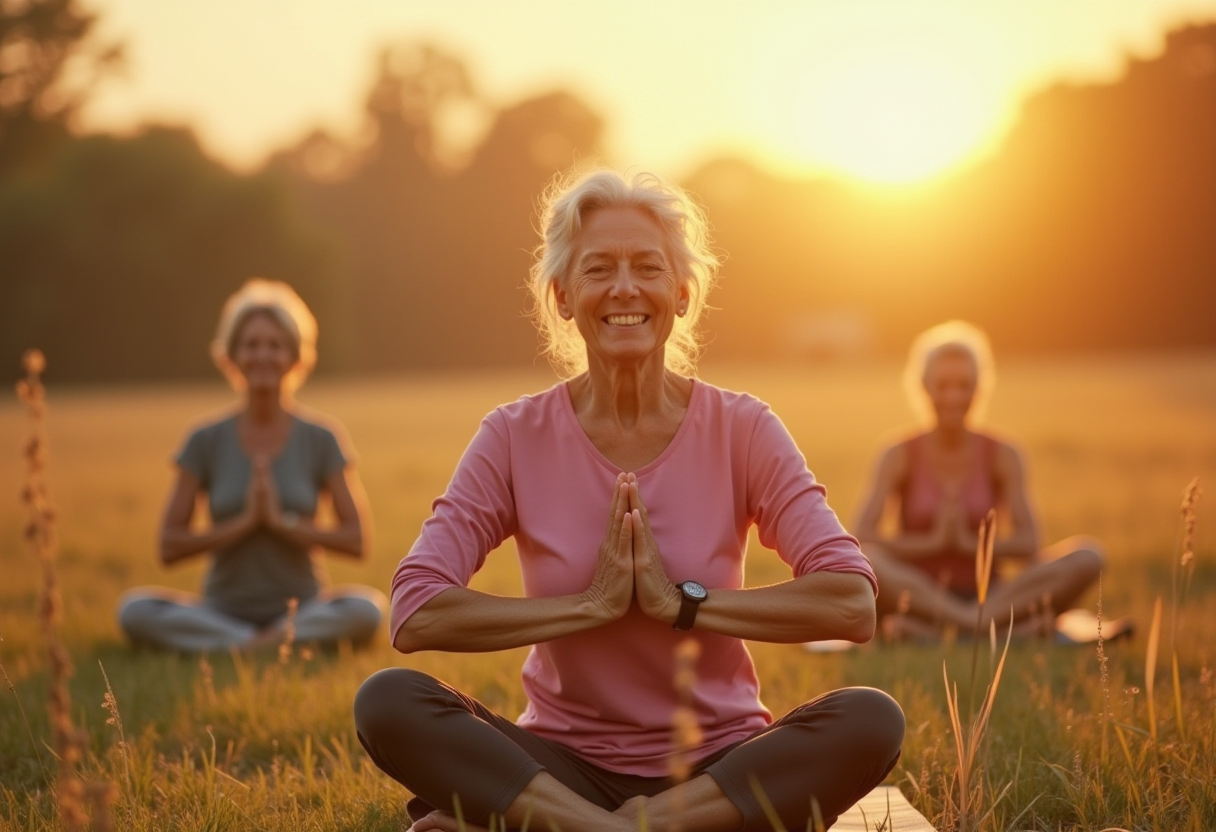 Групові заняття йогою для старшого віку
